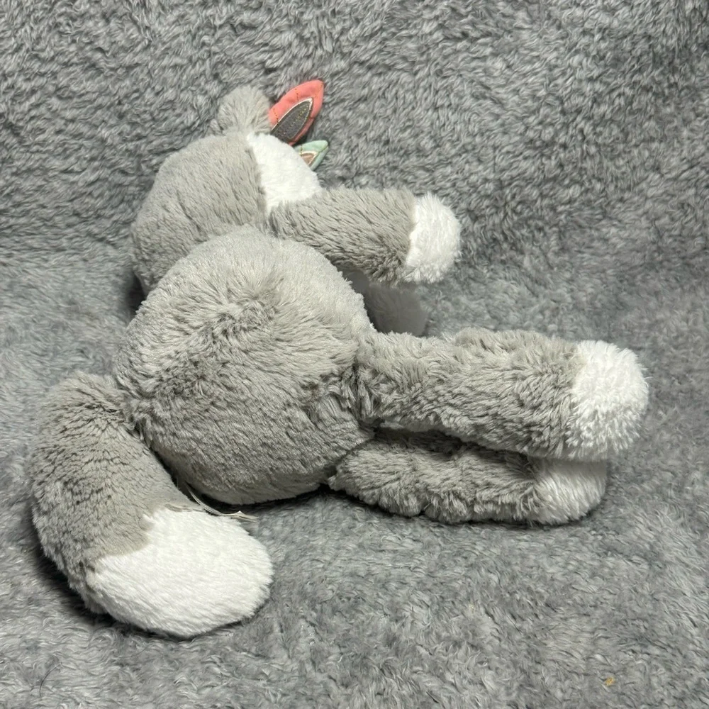 Lambs & Ivy Fox Plush 12” Gray White Stuffed Animal Toy Woodland Nursery Decor